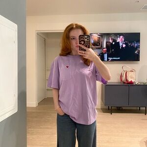 SCOTCH & SODA X BURTON MORRIS HEART POCKET T-SHIRT